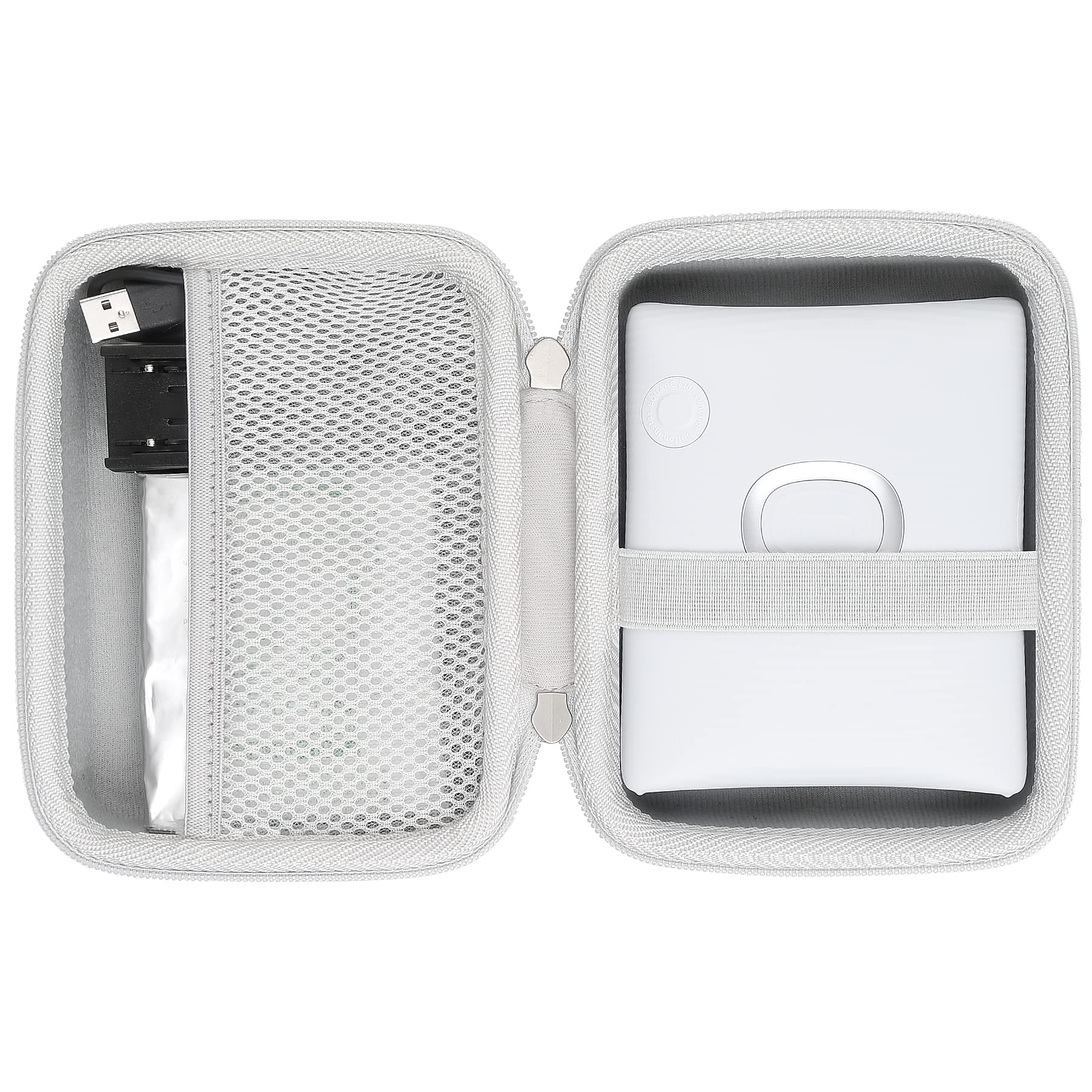 Khanka Hard Travel Case Replacement for FujiFilm Instax Square Link Smartphone Printer, Case Only (White)