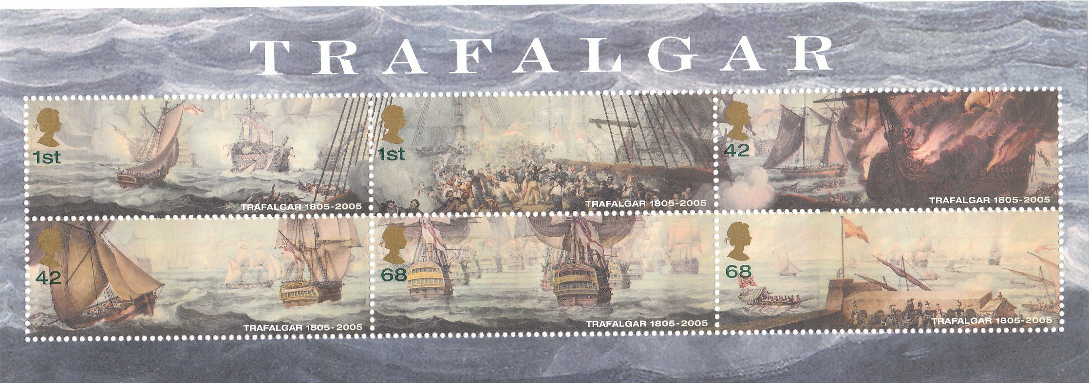 2005 TRAFALGAR MINIATURE SHEET.