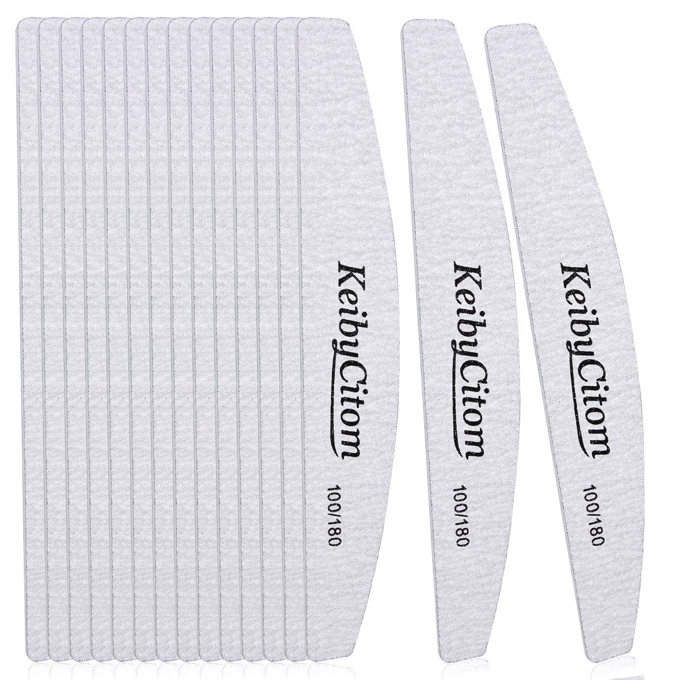 Nail Files 16 Pcs, Double Sided Emery Board Manicure Tools for Filing Natural Gel and Acrylic Nails for Home and Salon Use