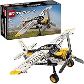 LEGO Technic Bush Plane Toy - Buildable Airplane Toy for Kids, Boys and Girls, Ages 8+ - Model Airplane Gift with Spinning Propeller, 4-Cylinder Piston Engine, and More - 42198