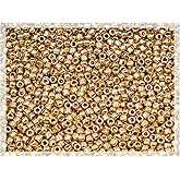 0.18oz Rocailles TOHO Seed Beads 15/0 (1.5 mm), Permanent Finish Galvanized Starlight (#pf557)