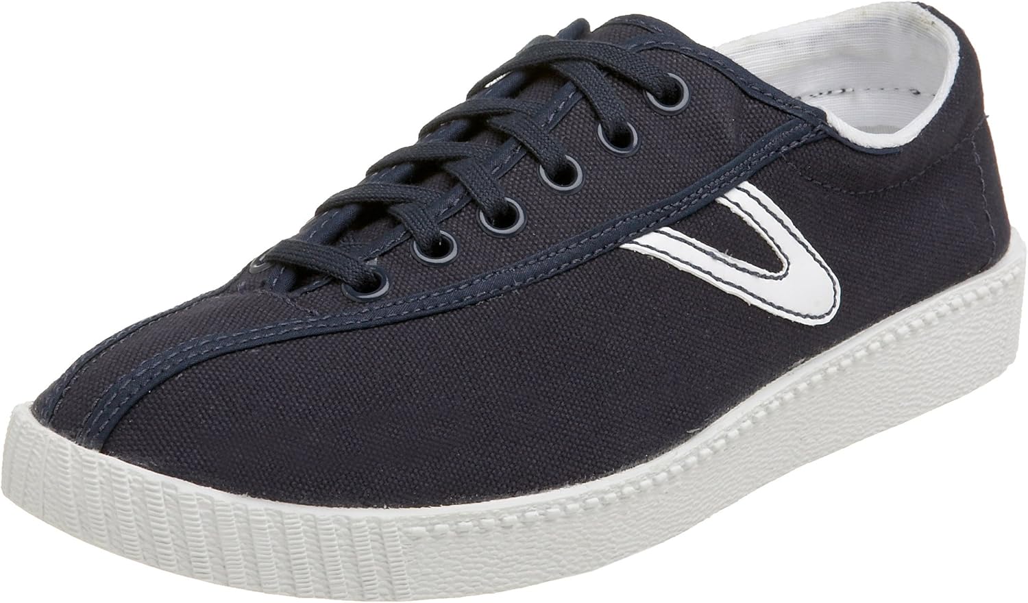 white canvas tretorns