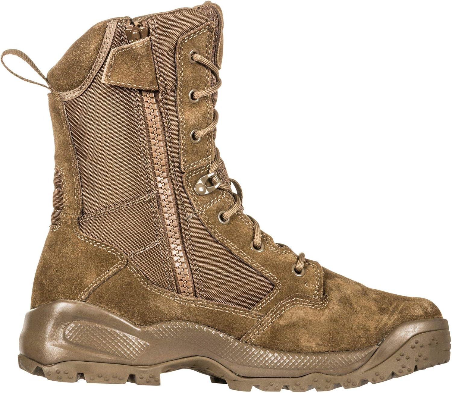 5.11 Men's ATAC 2.0 8" Tactical Side Zip Military Boot, Style 12393, Dark Coyote: Shoes