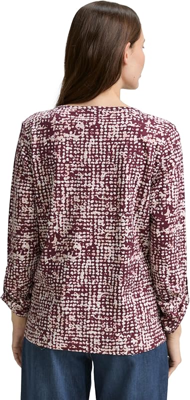 Maglietta da Donna, 38403 - Dark Red Abstract DOT Design, XS