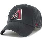 47 MLB Team Color Primary Logo Franchise Fitted Baseball Hat Cap, Unisex Adult - Arizona Diamondbacks - Black (Large)