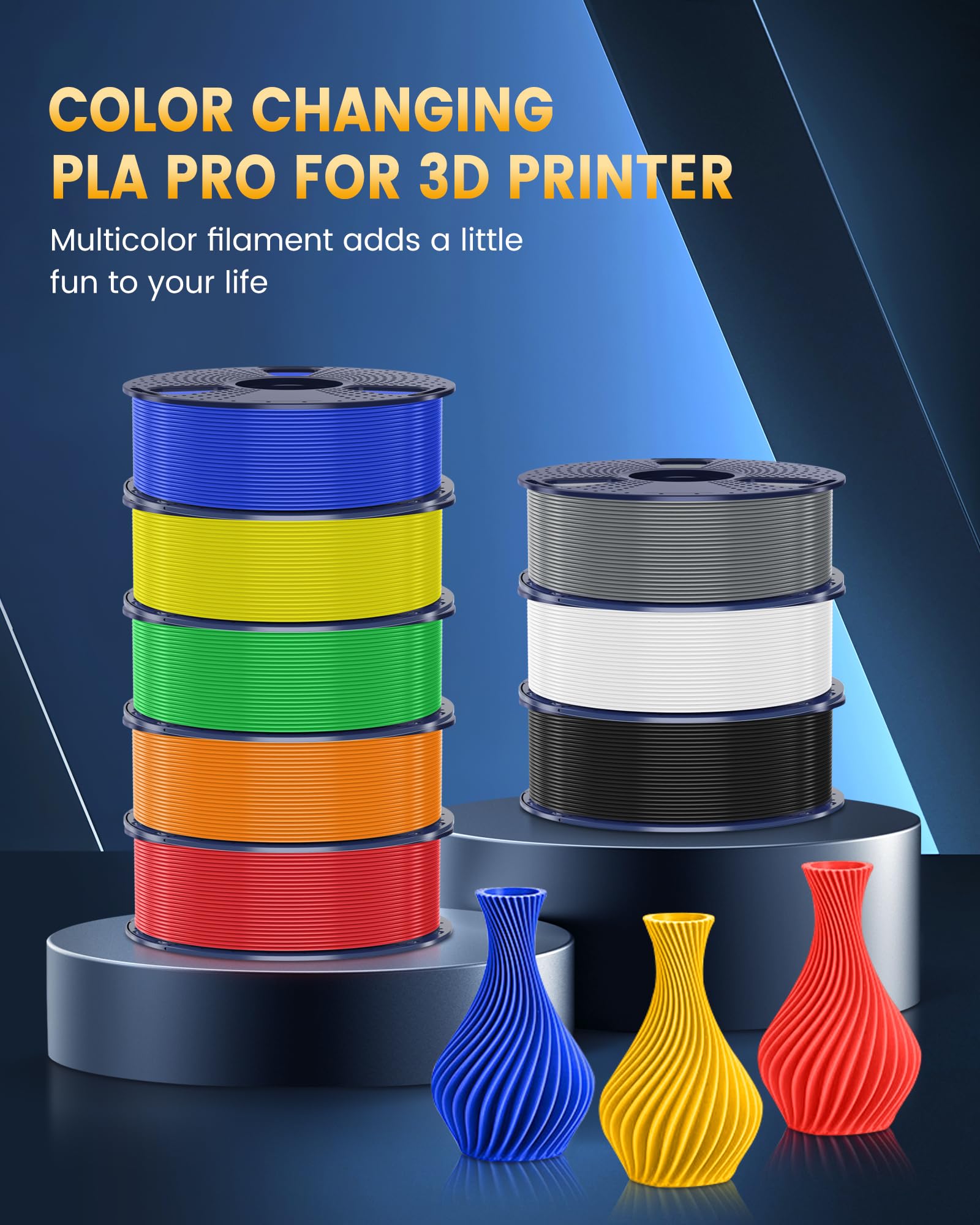 SUNLU PLA+2.0 3D Printer Filament, Upgrade