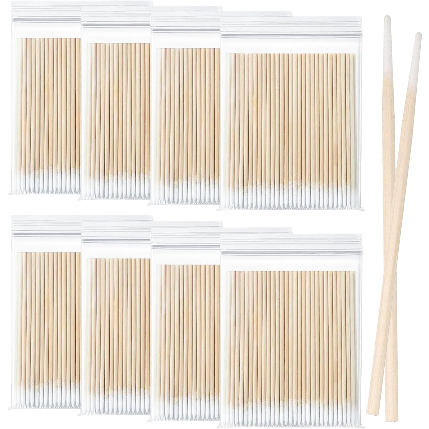 ZOCONE 800 Count Microblading Cotton Swabs, 7 CM Cotton Swabs Pointed Tip, Diaposable Cotton Tipped Applicator, Single Headed Pointed Cotton Buds, Cotton Swabs for Makeup Eyebrow Tattoo Colour Nail