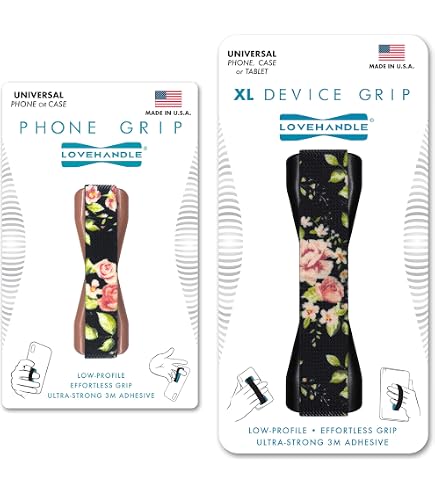 LoveHandle Universal Grip For Cell Phone And Mini Tablet Black...
