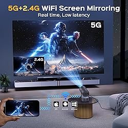 [Built-in Battery] Mini Projector with Wifi and