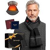Heated Scarf Valentine Gifts Regalo Idea for Men Dad Husband Boyfriend Couple Brother Friend Hombre Papa Novio Who Have Everything Birthday Cumpleaños Navidad Anniversary Stress Relief Unique Bufandas
