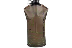 Mazama AMORA, Collapsible Outdoor Water Storage Bottles for Camping, Hiking, and Exploring. BPA & PVC-Free Hydration Bag/Canteen (2L)