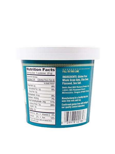 BOBS RED MILL CLASSIC OATMEAL CUP, 1.81 OUNCE