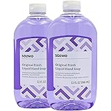 Amazon Brand - Solimo Original Fresh Liquid Hand Soap, 32 Fluid Ounce (Pack of 2)