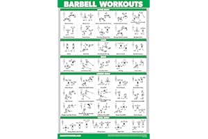 Palace Learning QUICKFIT Barbell Workout Exercise Poster - (Laminated, 18" x 24")