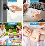 AIDEA Disposable Face Towels 50 Count Sensitive Skin Makeup Removing Travel Dry view 4