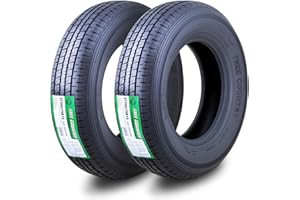 Free Country GRAND RIDE Set 2 ST205/75R15 Premium Trailer Tires 205 75 15 8-Ply Load Range D w/Scuff Guard