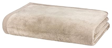 Moon Luxus Kuscheldecke Wohndecke Wolldecke-dunkelbeige-220x240