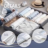TAILI Roll Up Vacuum Storage Bags 12 Pack Large 27.5x17.7 & Medium 23.6x15.7 view 4