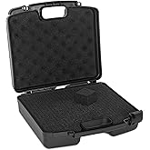 OUUTMEE Portable Hard Case 12.2" x 9.85" x 3.77" with Customizable Diced Foam,Protects for Equipments, Electronics, Tools, Microphones, Recorder and More