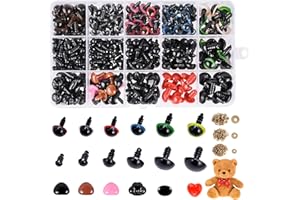 VERACT Safety Eyes and Noses, 792PCS Colorful Safety Eyes for Amigurumi with Washers for Crafts/Crochet/Stuffed Animals
