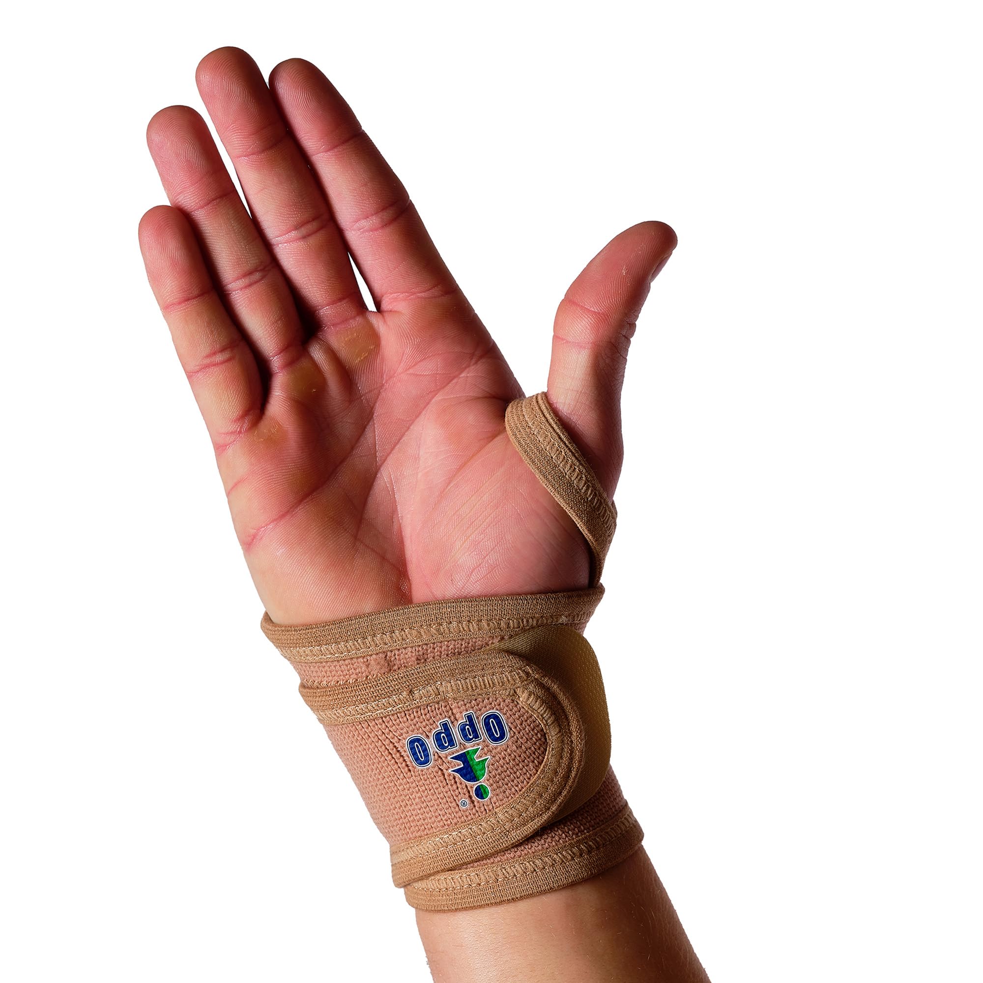 OPPO Elastic Wrist Wrap | Adjustable Compression Support for Wrist Pain, Sprains & Strains | 4-Way Stretch, Breathable Fabric, Fits Both Hands