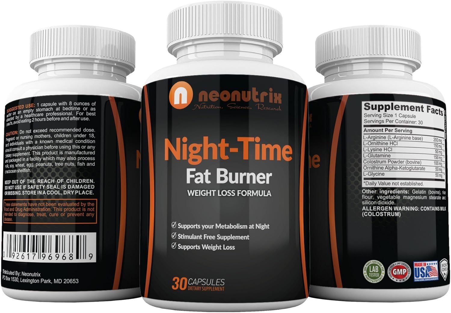 NightTime Fat Burner Formula Weight Loss Capsules for Men/Women