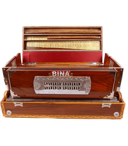 インド鍵盤楽器ハルモニウム(portable bina Harmonium) Amazon.com: Harmonium BINA No. 32 Scalechange Portable