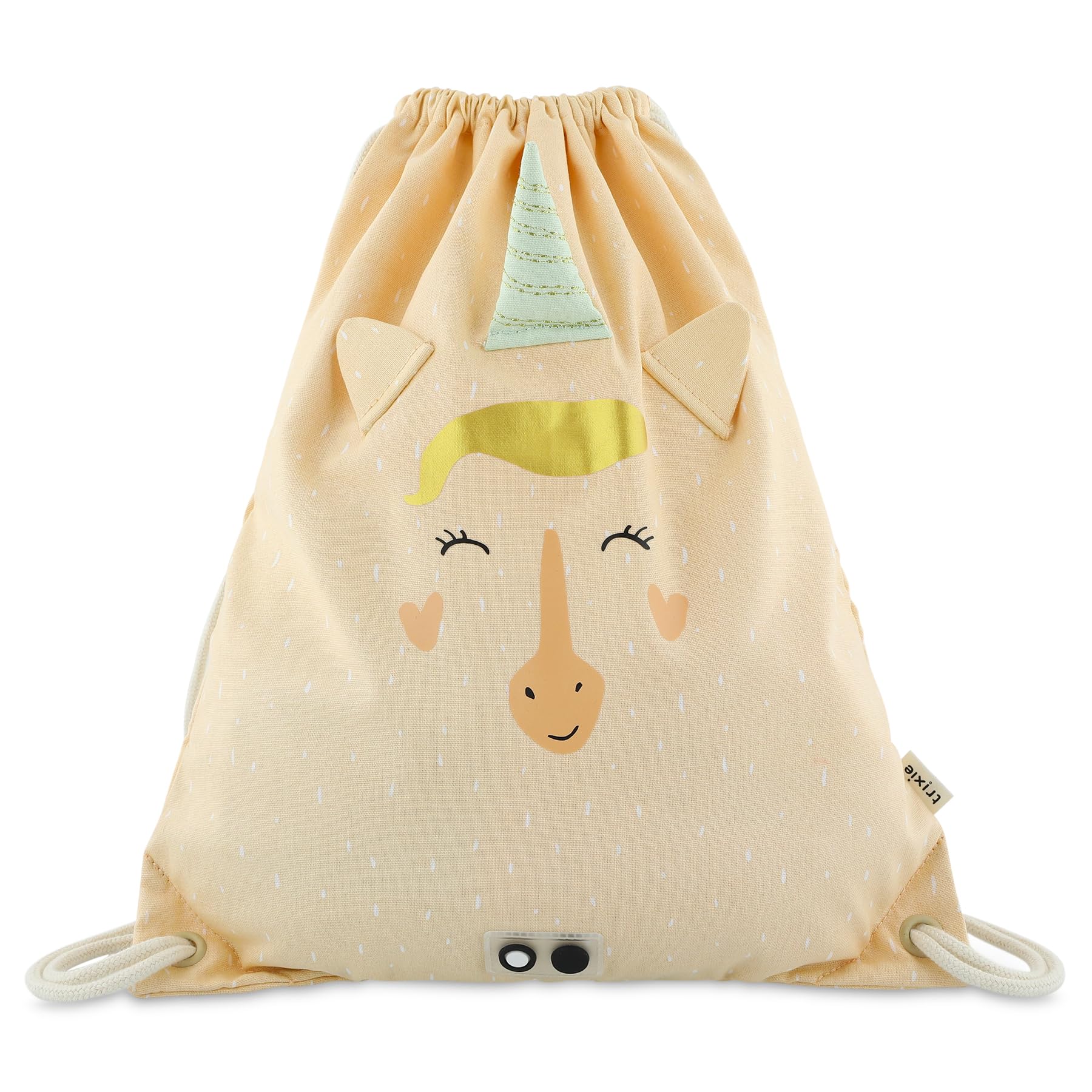 Trixie Unisex Kid's Drawstring Bag Mrs. Unicorn, Beige, One Size