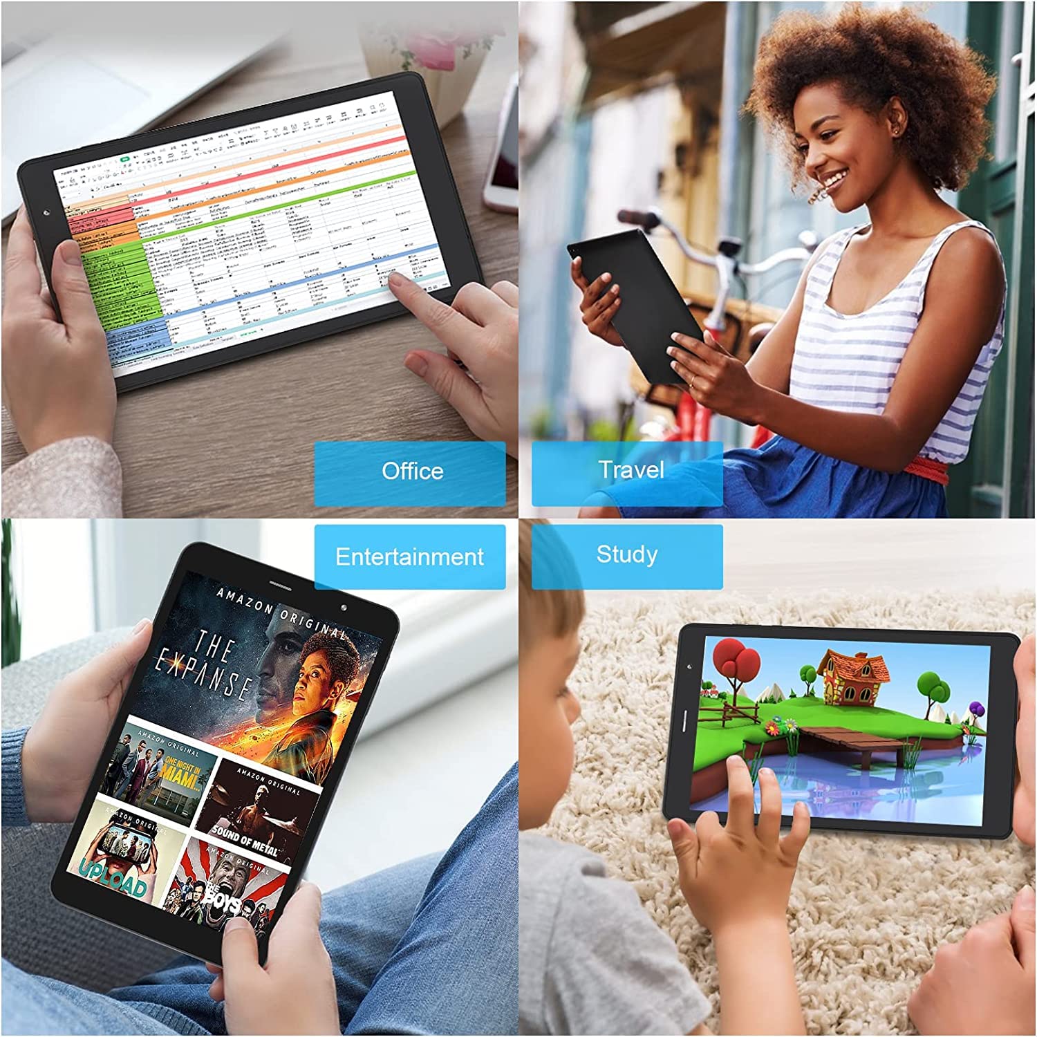 Mua Android Tablet 8 inch, Android 11.0 16GB Storage 128GB TF Expansion ...