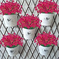 Lnoicy 24 Pcs Artificial Flowers for