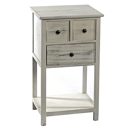 Geko Shabby Chic 3 Drawer Cabinet Wood White One Size Amazon Co