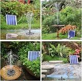 AISITIN 6.5W Solar Fountain with 1500mAh Battery Backup 10 Nozzles view 8