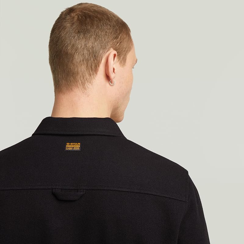 Gpo Zip Overshirt, Nero (Dk Black D25825-D200-6484), XL Uomo