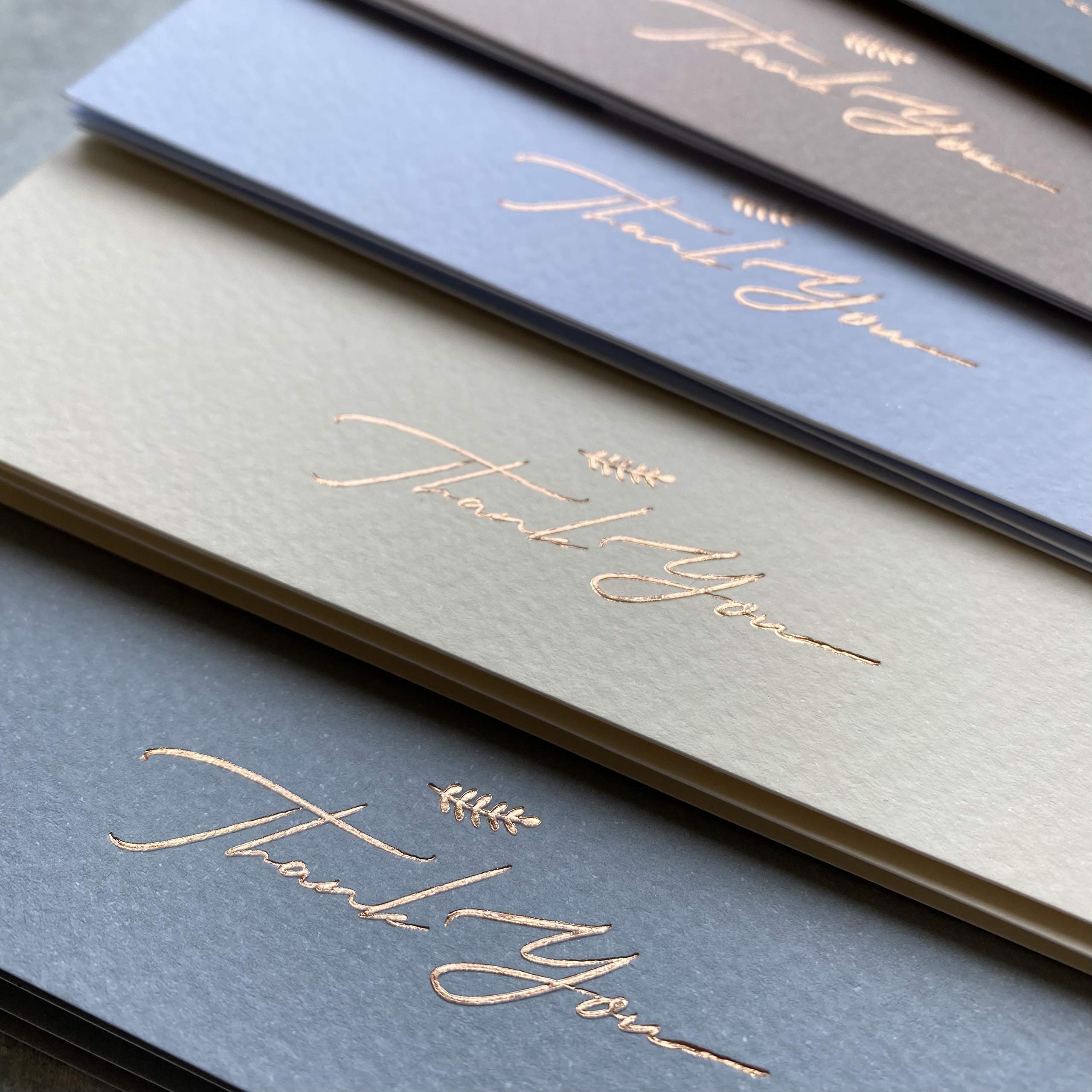 (36 Pack) Thank You Cards With Envelopes & Stickers Elegant Dusty Blue Emboss Gold Foil Wedding Bridal Baby Shower Business All Occasion Cards (Folded)