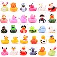 20PCS Rubber Duckies Bath Toys Assorted - Easter Party Favors, Goodie Bag Fillers, Jeep Ducking Gifts