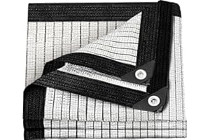 BXAEYIPOR 80% Shade Cloth-Silver Shade Cloth for Garden Lawn Pergola Greenhouse,Chicken Coop,Kennels,Shade Cloth with Grommets,Simple Hanging Shade Covers