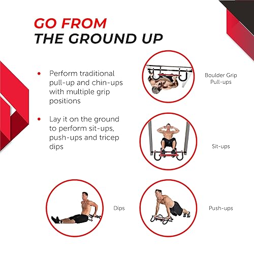 Stamina X Boulder Doorway Trainer Pull Up Bar for Doorway Grip