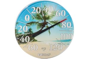 Headwind Consumer Products Basic White 12.5" 840-1214 EZREAD Dial Thermometer Beach