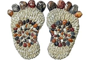 QZSDBWHCB Outdooor Stepping Stones - Decorative Garden Stones for Patio, Deck, Garden or Sidewalk Faux Cobblestone Stepping Stones (Set of 2#B