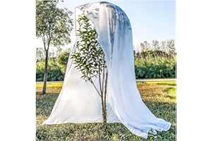 KXCOFTXI Plant Covers Freeze Protection, Frost Blankets for Outdoor Plants with Drawstring and Zipper, 2.5 oz/yd² 7.9 X 6.6 Ft, Reusable Winter Plant Protector Bag for Protect Trees Shrubs from Cold Frost