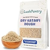 Lushpantry Kataifi Dough 500 gr/1.1 lb, Dried and Chopped for Dubai Chocolate Bar, Kunafa & Baklava, Kataifi Shredded Fillo D