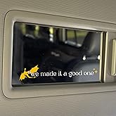 Set 2Pcs We Made It a Good One Rearview Mirror Decal, Dragons,Onyx Storm, Fourth Wing Car Decals - Bookish, Water Bottle Sticker - Vinyl Waterproof 4 Inches Sticker