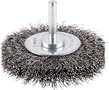Bosch 1x PRO Steel Longlife Wire Wheel Crimped 75 mm 6 mm Shank