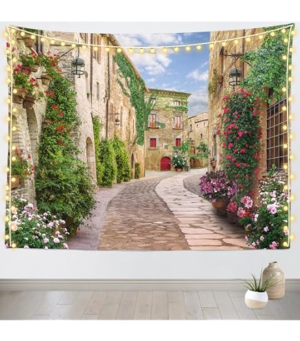 Amazon.com: Loccor Italy Tuscany Tapestry Italian Street Wall