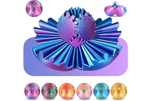 Gear Ball Fidget Toys Steampunk Gear Sphere Stress Relief for Kids Adults 3D Printed Unique Funny Birthday Gift for Christmas