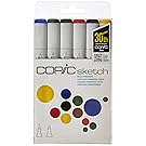 Copic Markers 6-Piece Sketch Set, Bold Primaries (SKST6-BOLD)