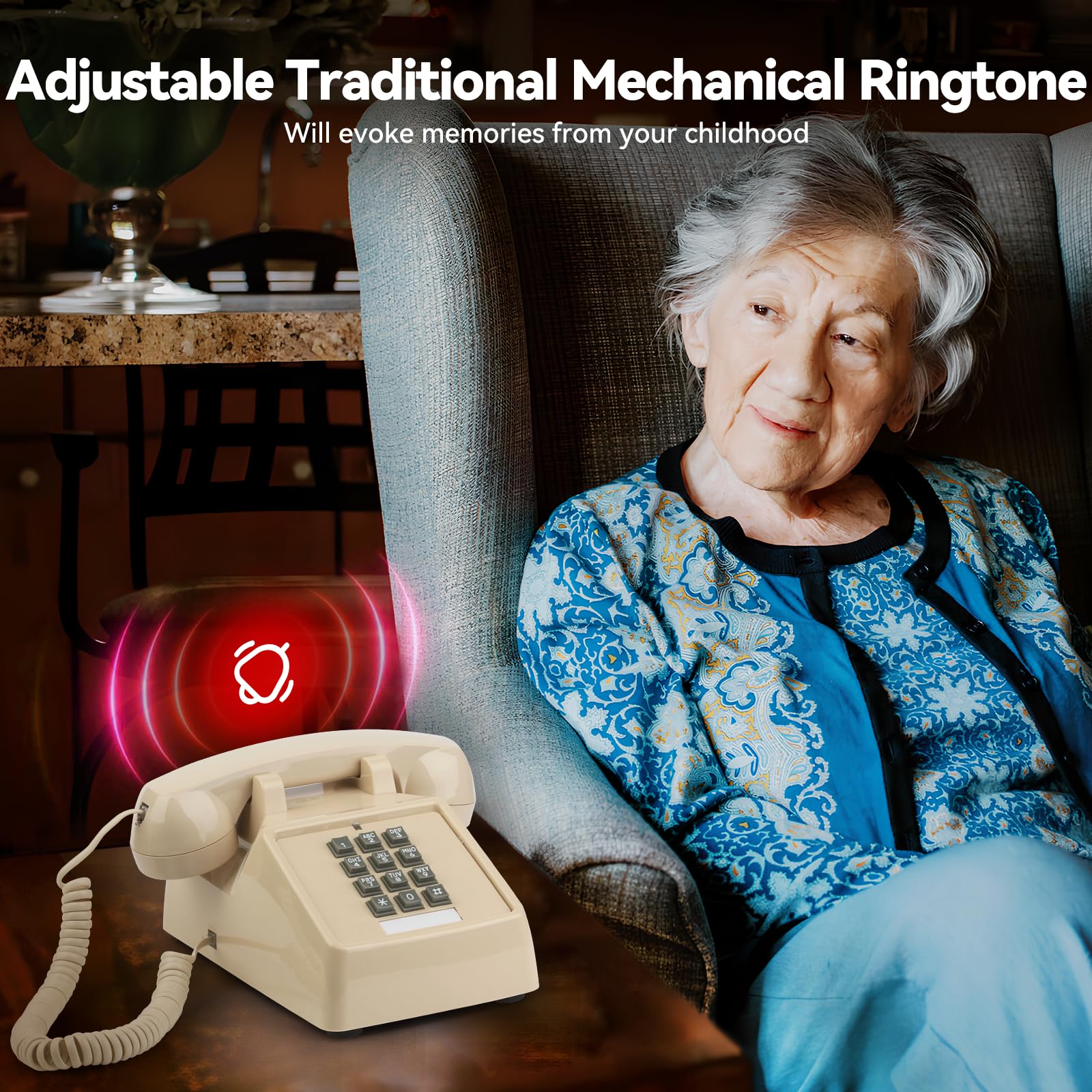 Analog Ringer Phones Mua Sangyn Classic Vintage Cord Phones for Landline Old Telephone with ...