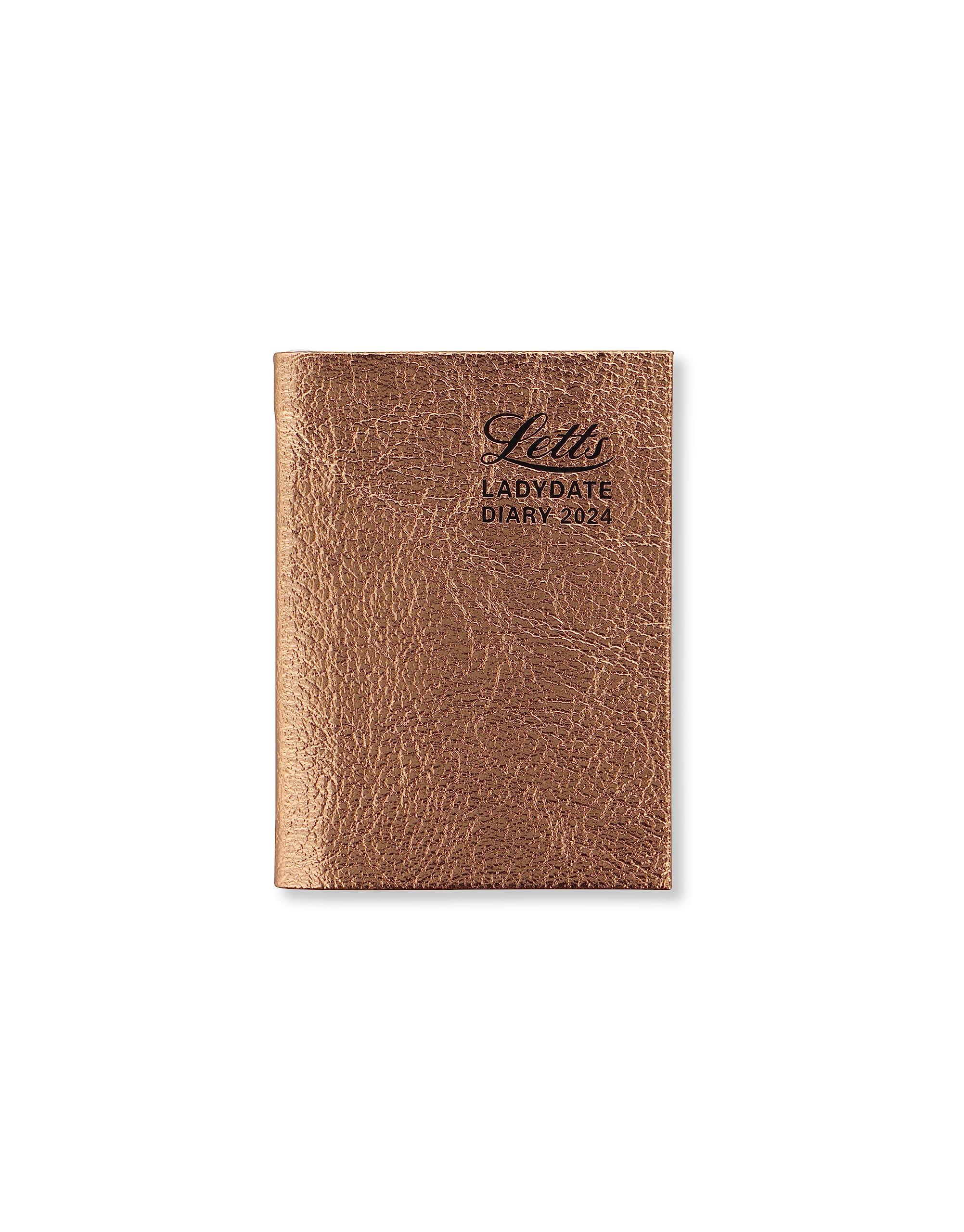 Letts Ladydate Rose Gold 2024 diary - Mini Pocket week to view