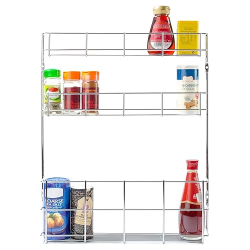 24 Inch Wide Adjustable Door Rack Pantry Organizer Amazon.co.uk