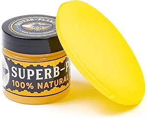 Natural Wood Seasoning Beeswax - Restore & Seal in Deep, Rich Sheen w/ 1 Pack Premium Wood Furniture Polish & 1x Polishing Furniture Cleaner Restorer Sponge - Wooden Floors, Doors, Tables, Cabinets